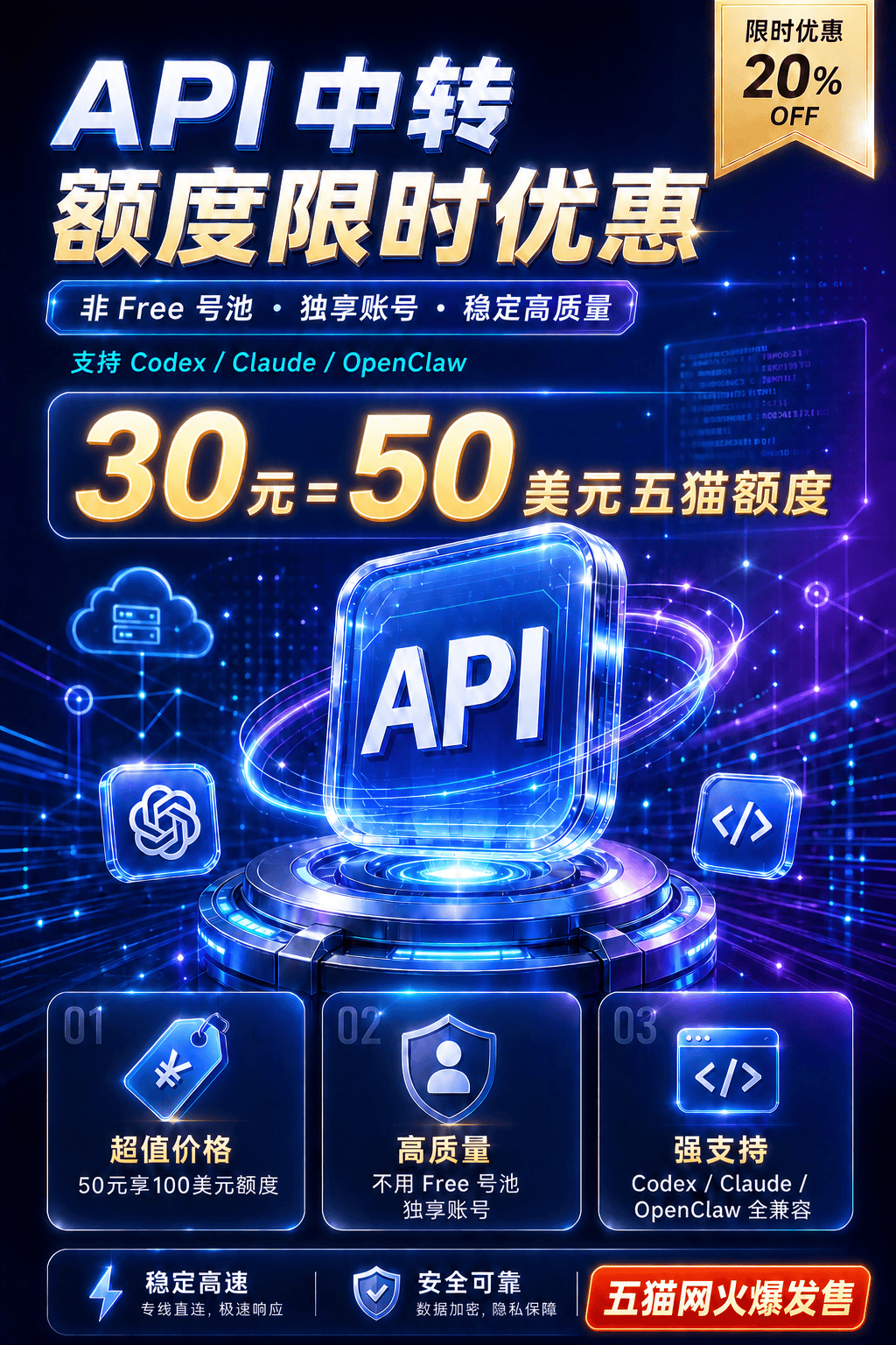 五猫网 - AI工具、API服务与独立产品开发