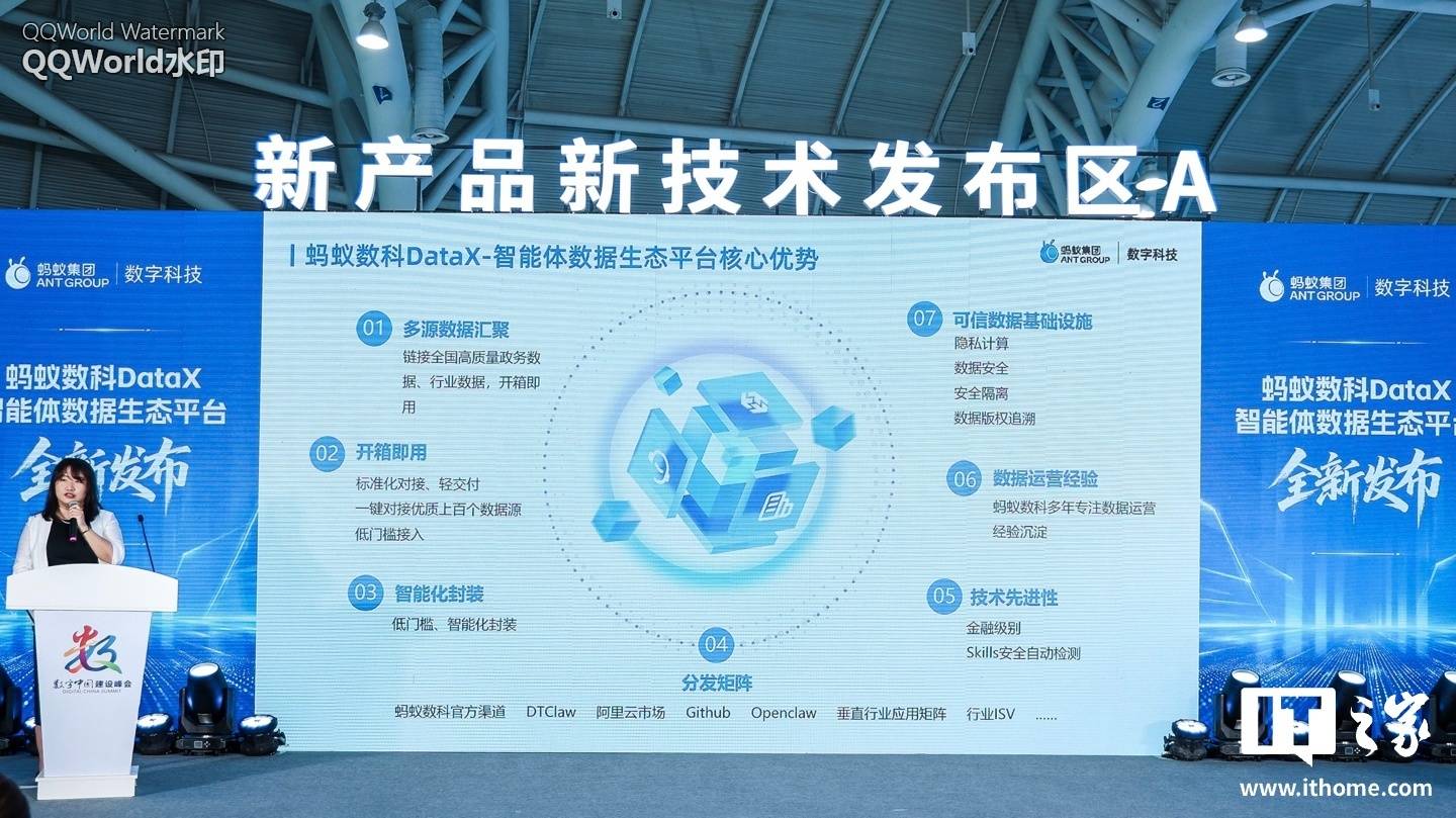 蚂蚁数科亮相 2026 数字中国建设峰会,推出 DataX 智能体数据生态平台 图片 3