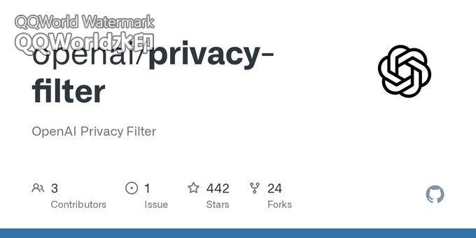 OpenAI 发布 Privacy Filter:1.5B 参数 PII 脱敏模型,Apache 2.0 开源上线