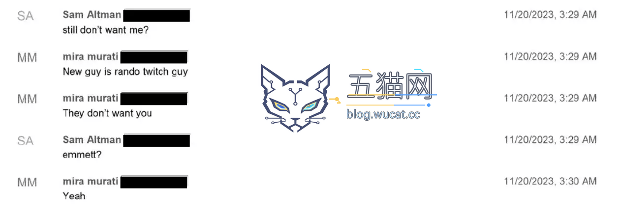 2023 年被罢免后,OpenAI CEO 奥尔特曼“短信轰炸”穆拉蒂寻求复职