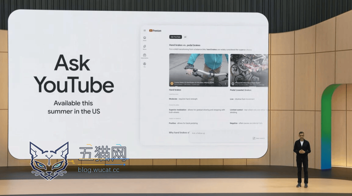 谷歌发布 Ask YouTube,搜索视频支持完整句子与连续追问