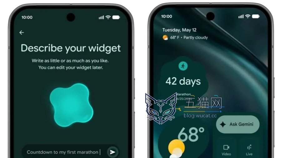 谷歌预览安卓 Create My Widget,支持自然语言生成小部件