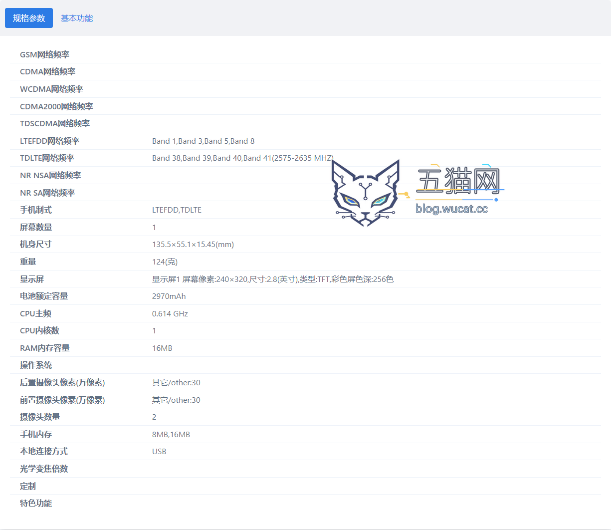 飞利浦 E6808A 参数信息